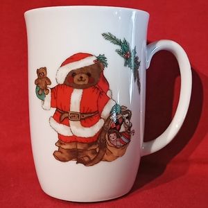 MIKASA Fine China Christmas Bear Design Mug By Sandy Lehman. Collectible. 8-Oz.